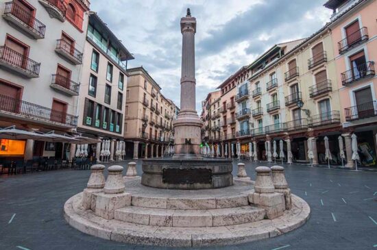 teruel, Spain. 29th august, 2021: square of el torico in teruel